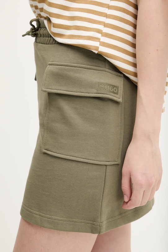 Bavlněná sukně Hugo Blue zelená 50537460