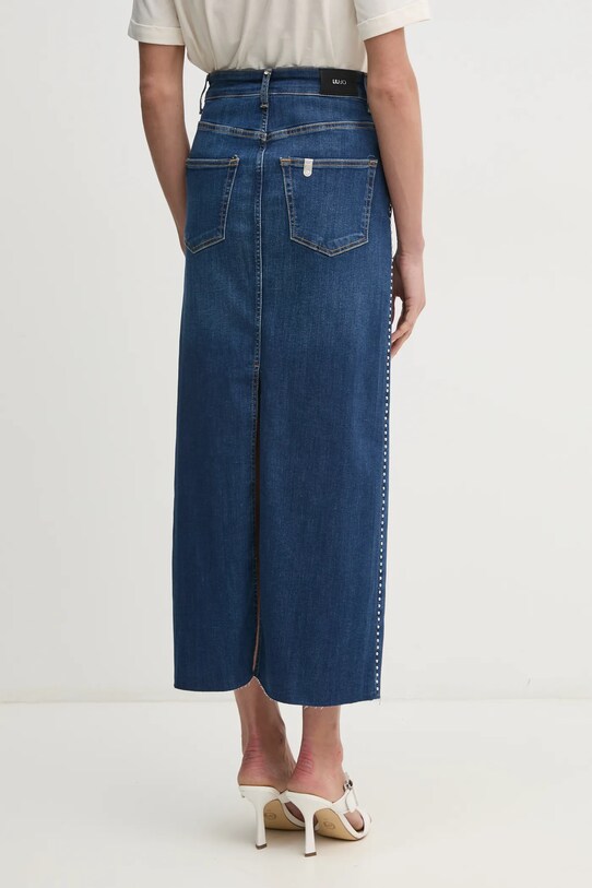 Odzież Liu Jo spódnica jeansowa UA5182.D4811 niebieski