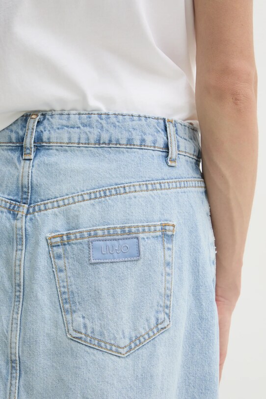 Liu Jo gonna di jeans in cotone blu UA5188.D4854