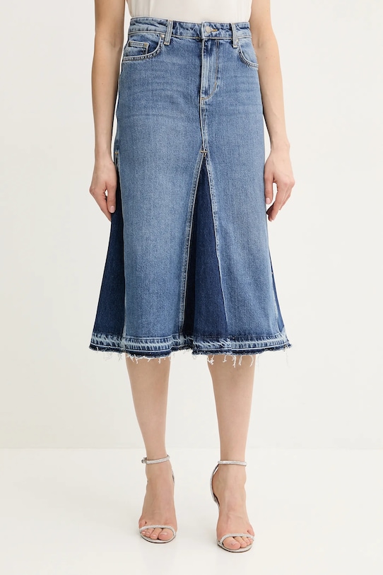 Liu Jo farmer szoknya elasztánnal kék UA5216.DS007