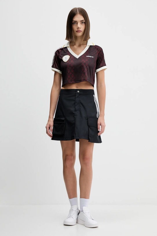 Пола adidas Originals Cargo Miniskirt JJ3087 черен SS25