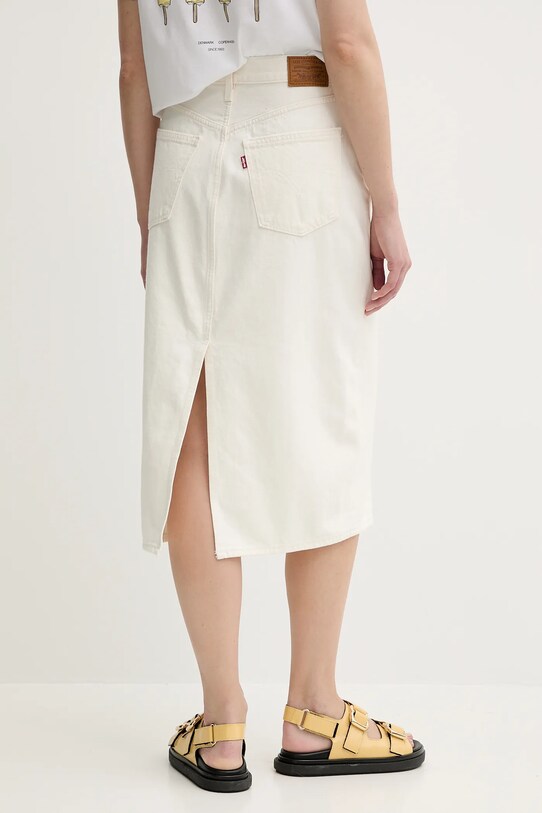 Ρούχα Τζιν φούστα Levi's HR BACK SLIT SKIRT 001VH μπεζ
