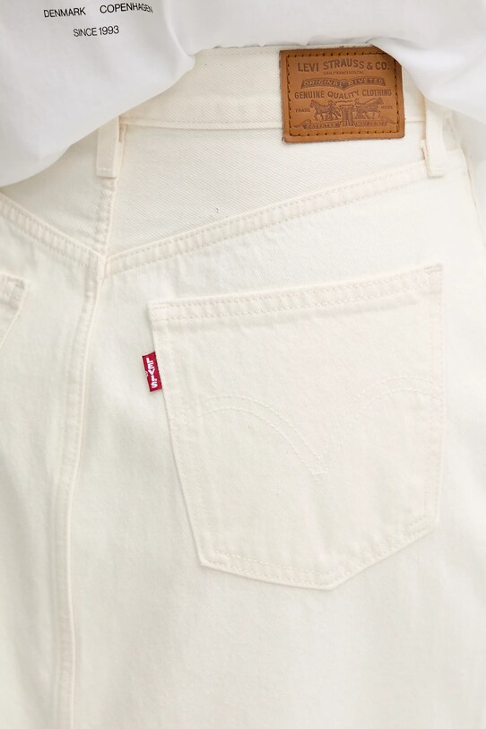 Τζιν φούστα Levi's HR BACK SLIT SKIRT μπεζ 001VH