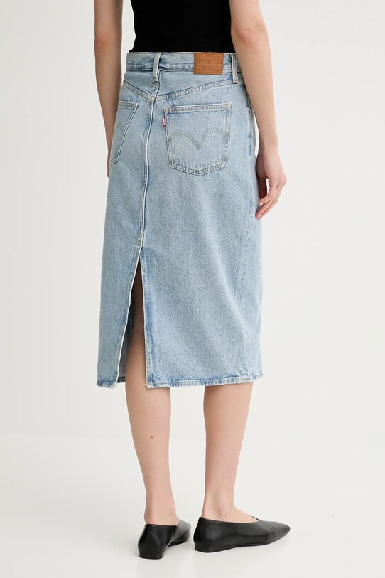 Oblačila Jeans krilo Levi's HR BACK SLIT SKIRT 001VH modra