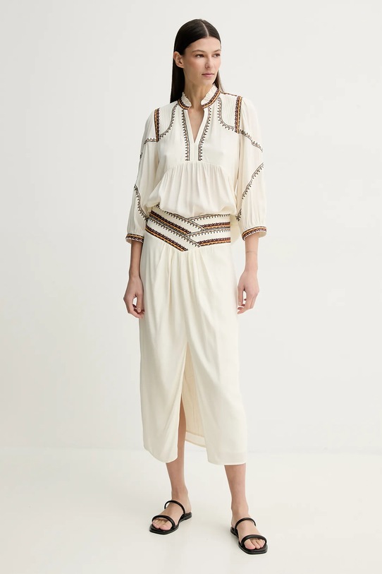 BA&SH fusta TALKIE 1E25TALK bej SS25