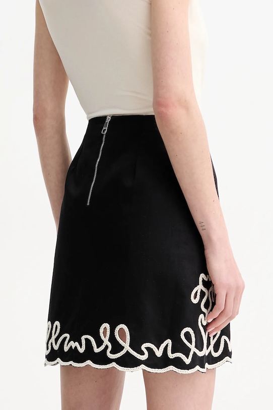 Îmbrăcăminte BOSS Orange fustă din bumbac 50540412 negru