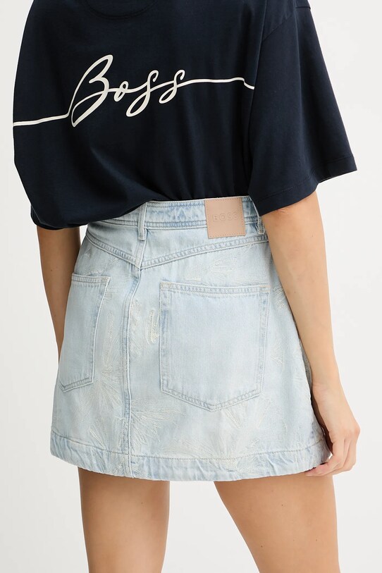 Îmbrăcăminte BOSS Orange fustă din denim 50534202 albastru