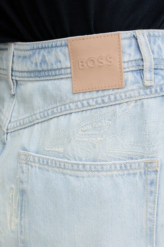 BOSS Orange fustă din denim albastru 50534202