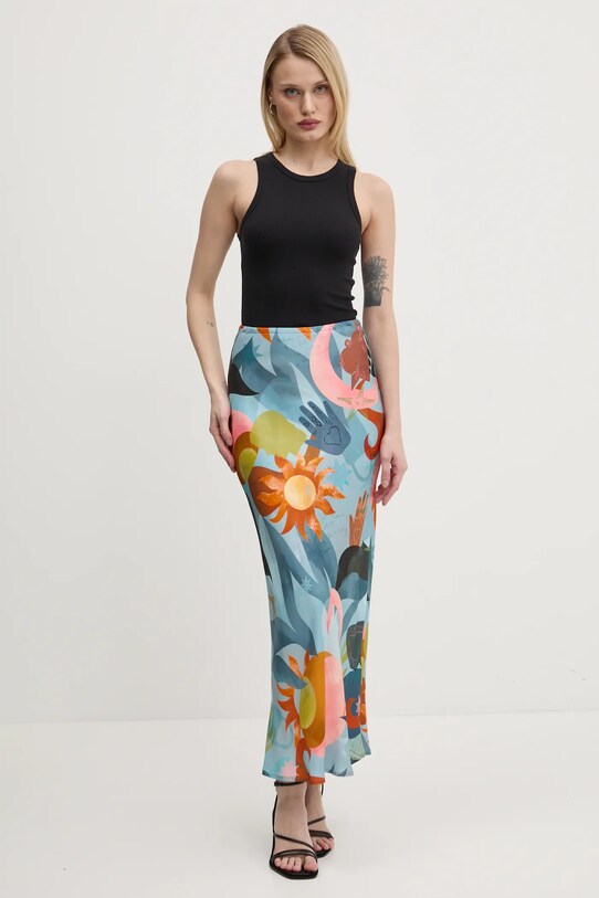 Юбка Never Fully Dressed Balearic Dorris NFDSK633 голубой SS25