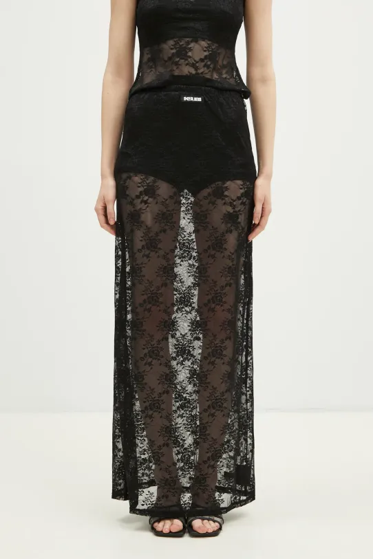 KSUBI spódnica Veneda Slip dzianina czarny WPS25SK004