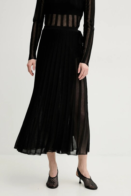 Remain fustă uni negru 502541100