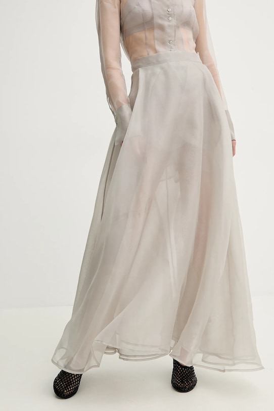 Шёлковая юбка Remain casual серый 5026072300