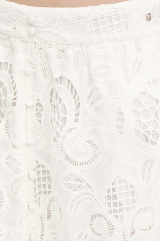 Bavlnená sukňa Guess DOMITILLE béžová W5GD63.WH521