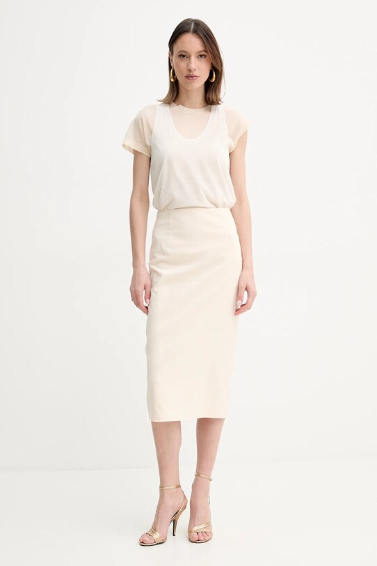 Guess fustă JAYLA W5GD93.WGMR2 bej SS25