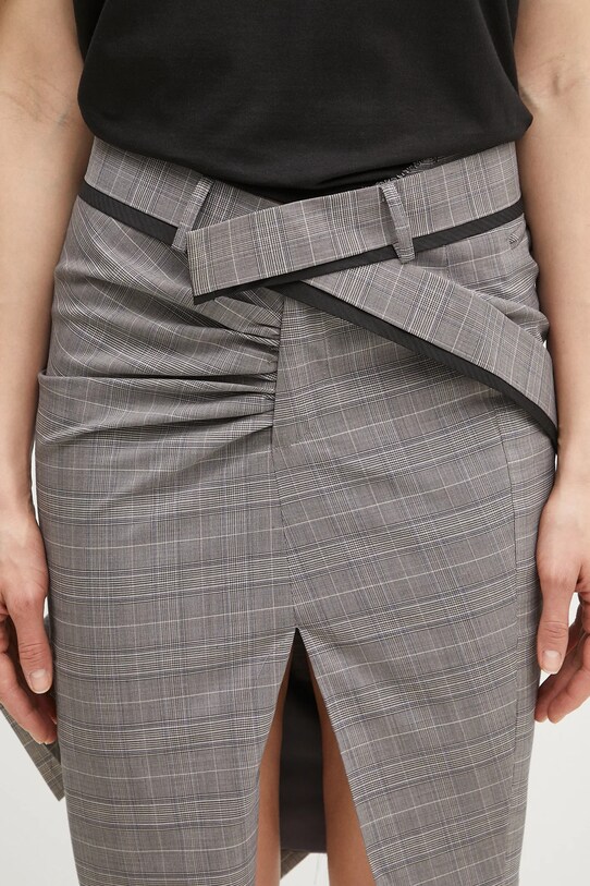 Ottolinger gonna con aggiunta di lana Drape Pencil 123.300523.02 grigio