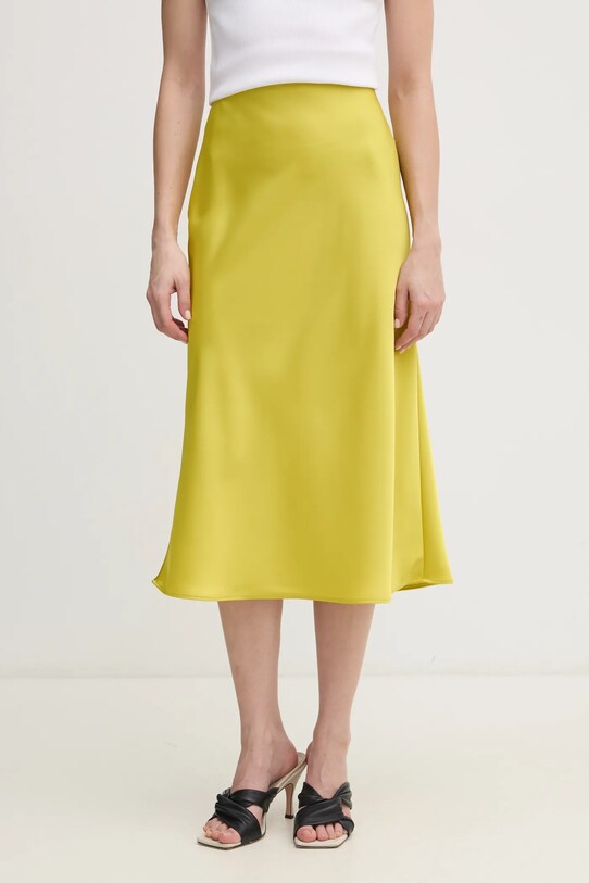 Sukně Calvin Klein midi žlutá LV044B608G