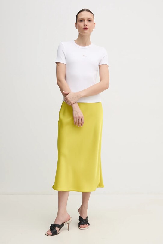 Sukně Calvin Klein LV044B608G žlutá