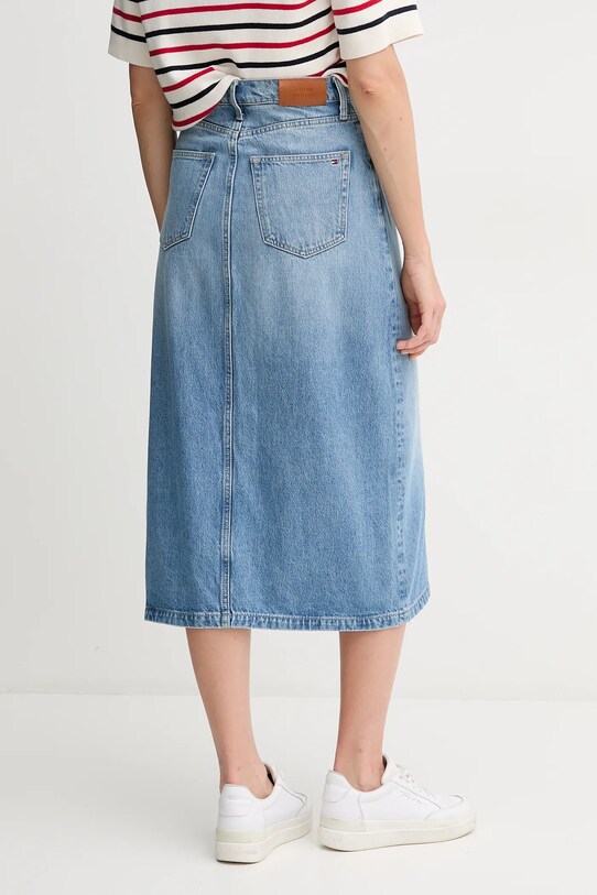 Îmbrăcăminte Tommy Hilfiger fustă din denim WW0WW45501 albastru