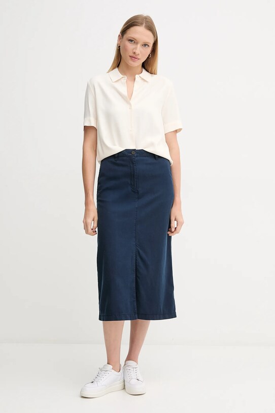 Sukňa Tommy Hilfiger WW0WW44726 tmavomodrá SS25