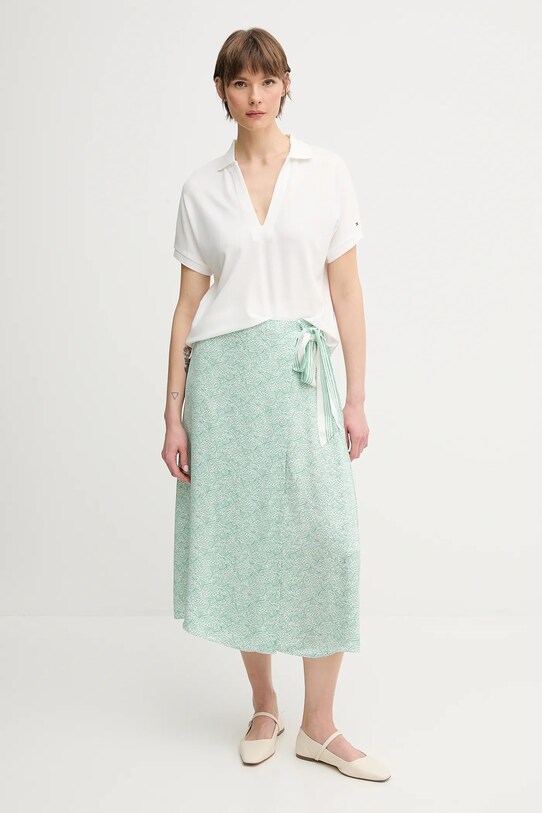 Спідниця Tommy Hilfiger WW0WW45112 зелений SS25
