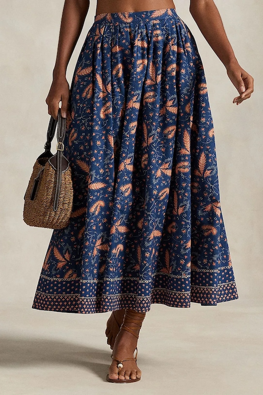 Polo Ralph Lauren gonna in cotone 211967635 blu navy SS25