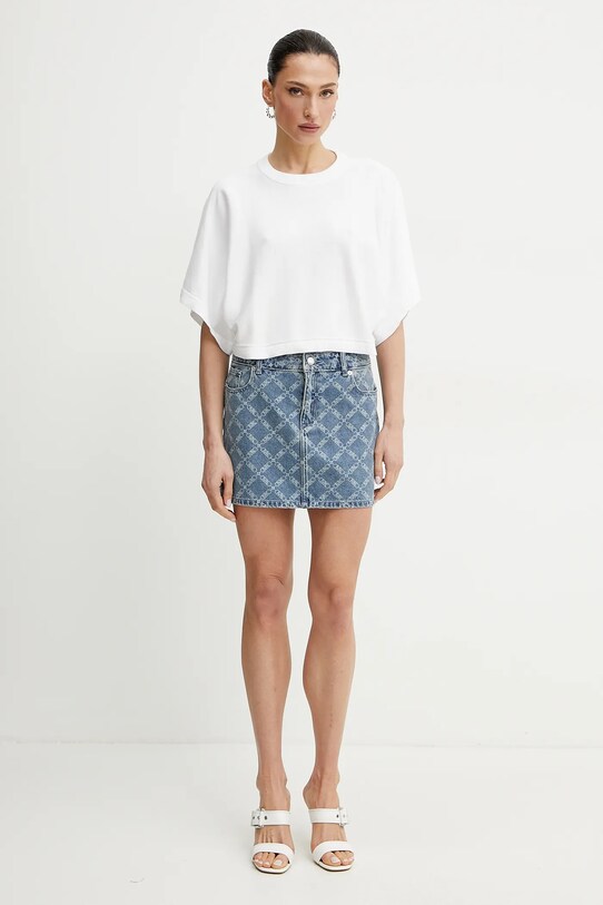 MICHAEL Michael Kors fustă din denim MS570I6H2P albastru SS25