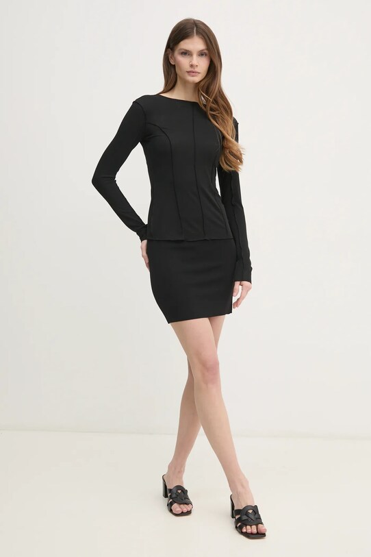 Calvin Klein Jeans spódnica J20J225527 czarny SS25
