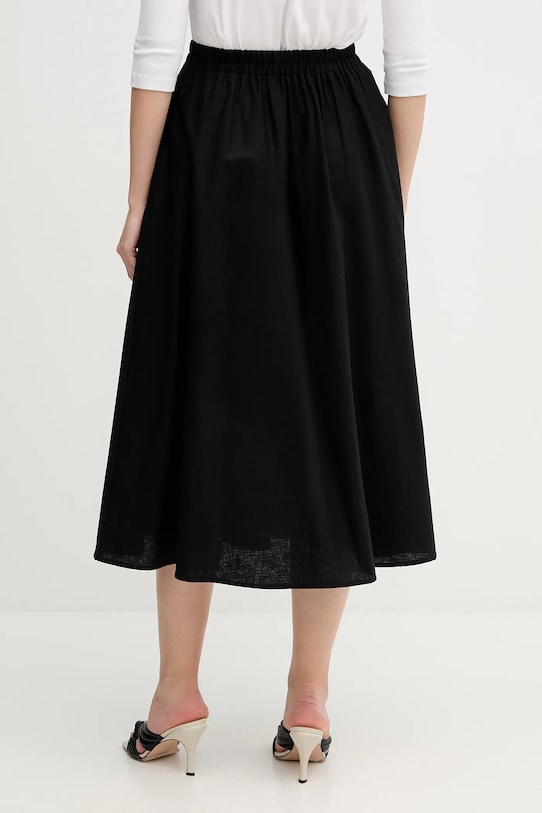 Îmbrăcăminte Barbour fustă din amestec de in Elsie LSK0122BK11 negru