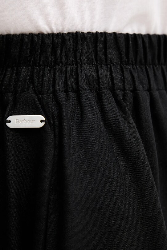 Barbour spódnica z domieszką lnu Elsie czarny LSK0122BK11