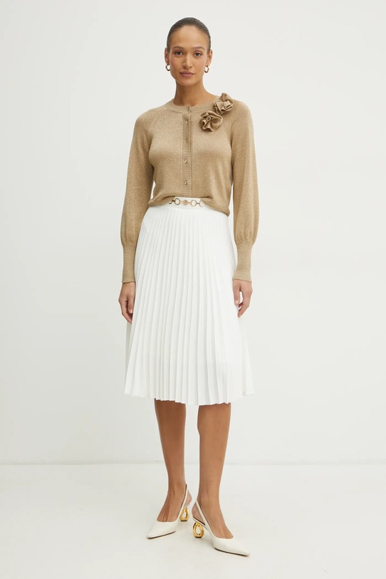 Fracomina spódnica FR25SG2001W436F9 beżowy SS25