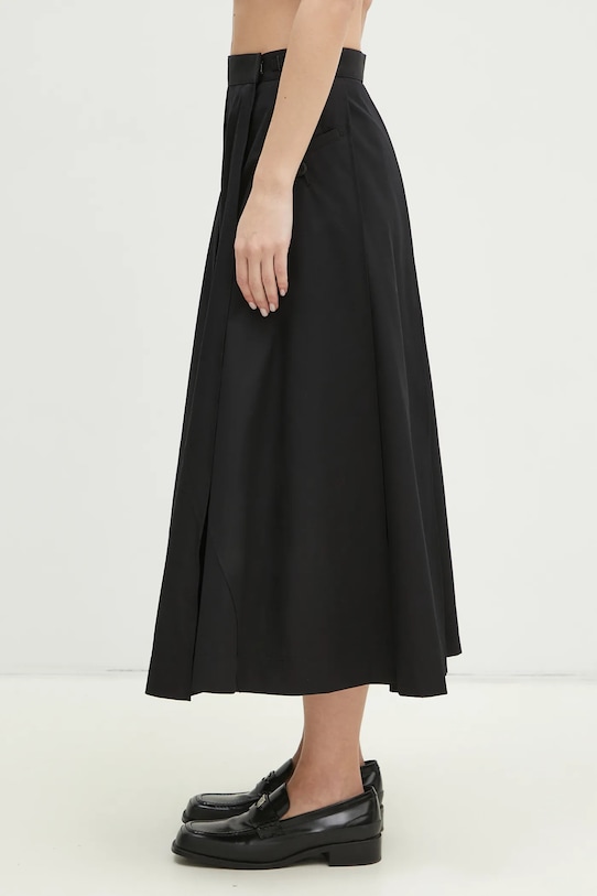 Undercover spódnica bawełniana Skirt UP1E1601 czarny SS25