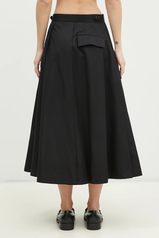 Odzież Undercover spódnica bawełniana Skirt UP1E1601 czarny