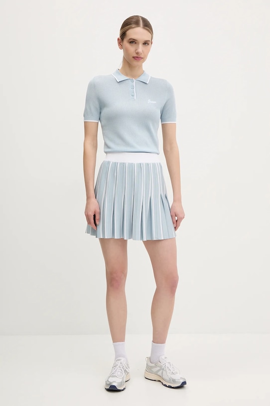 Sukňa Guess V5GD00.Z3D60 modrá SS25