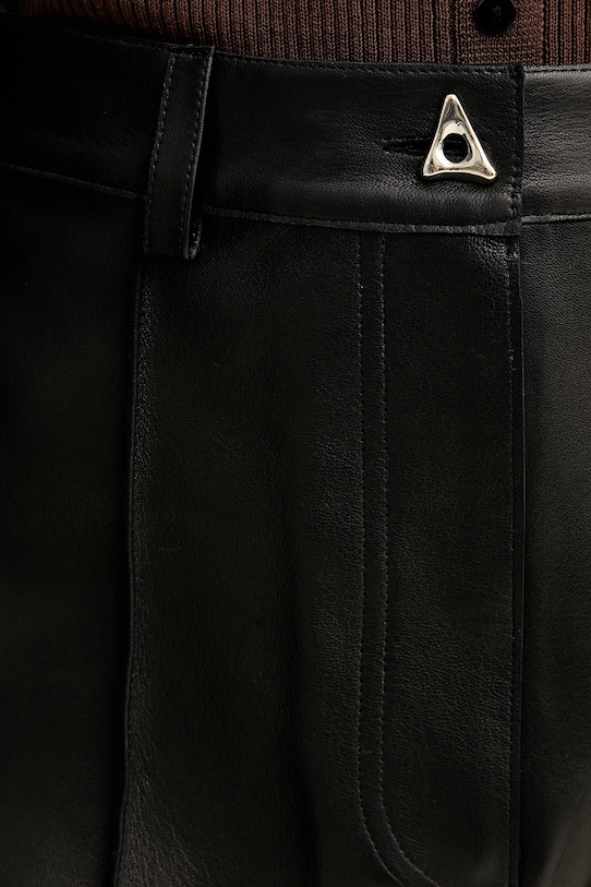 Kožená sukňa AERON RUDENS čierna SK162019