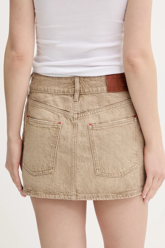 Одежда Джинсовая юбка Tommy Jeans DW0DW20134 бежевый
