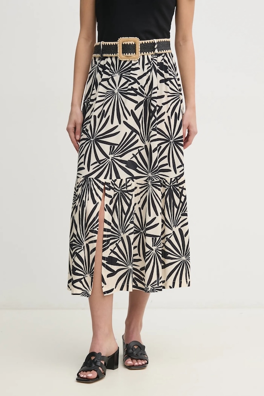 Φούστα La Petite Française JASMINE εμπριμέ μαύρο PFJASMINE