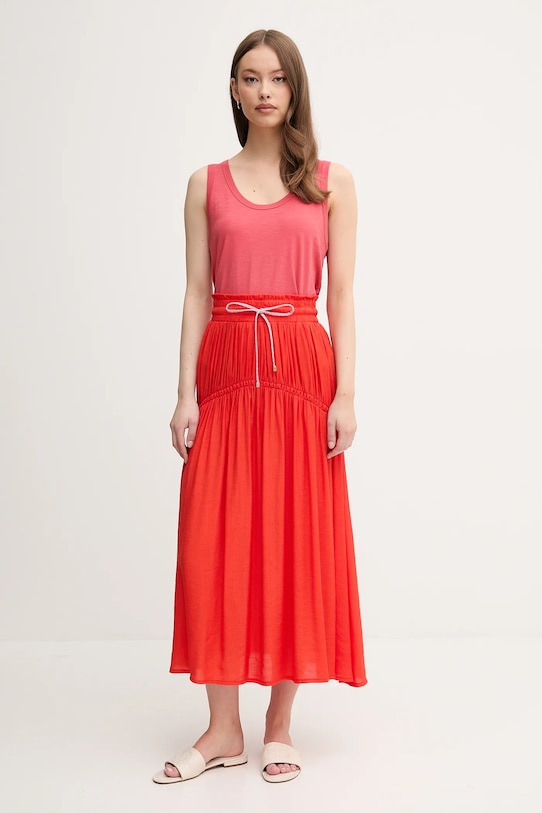 Sukňa La Petite Française JOSETTE PFJOSETTE oranžová SS25