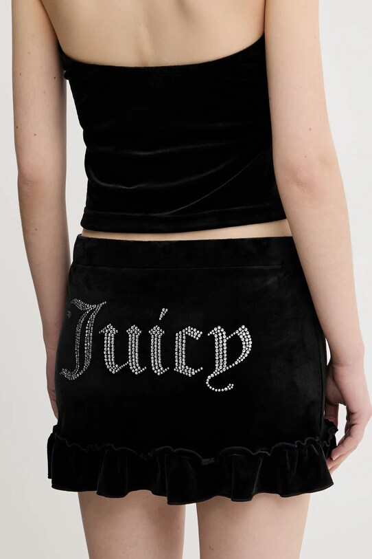 Oblečenie Zamatová sukňa Juicy Couture RUFFLE JCWGS125328 čierna