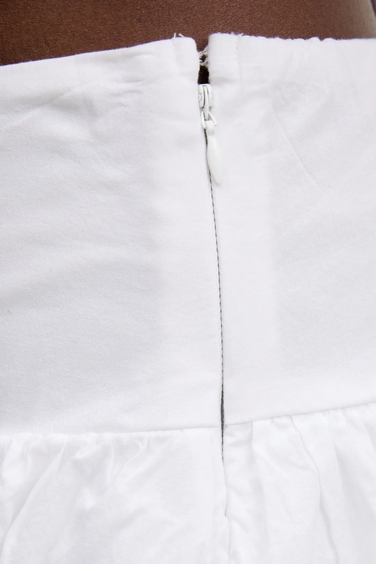 Bavlněná sukně Hollister Co. bílá KI343.3139.100