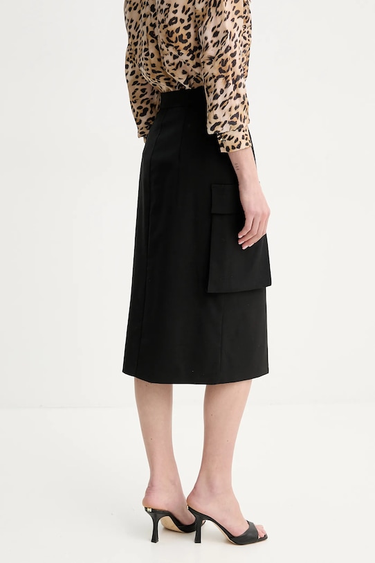 Îmbrăcăminte Marciano Guess fustă din amestec de lână IRINA 5GGD04.7294A negru