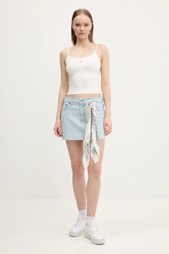Abercrombie & Fitch fusta jeans KI143.5085.280 albastru SS25
