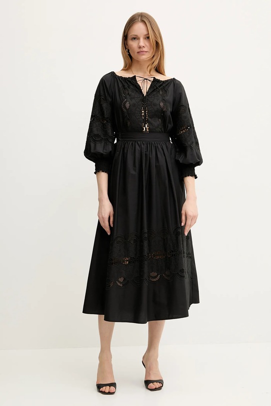 Liu Jo spódnica bawełniana WA5258.T4853 czarny SS25