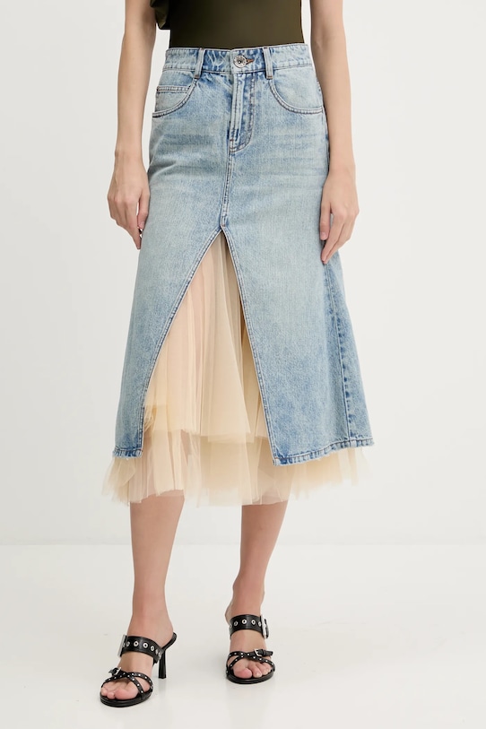 Miss Sixty gonna di jeans applique blu 6S2KJ15200