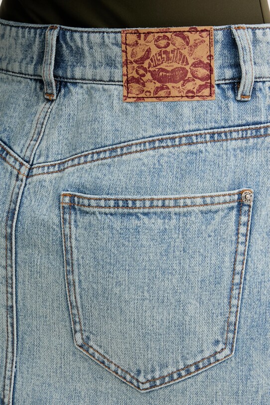 Miss Sixty fusta jeans albastru 6S2KJ15200