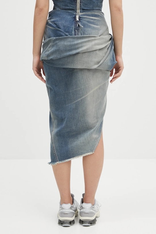 Odzież Rick Owens DRKSHDW spódnica jeansowa Low Twist Skirt DS01E3349.SDWB niebieski