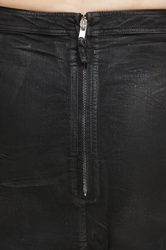 Rick Owens spódnica bawełniana Mini czarny DS01E3342.SCF