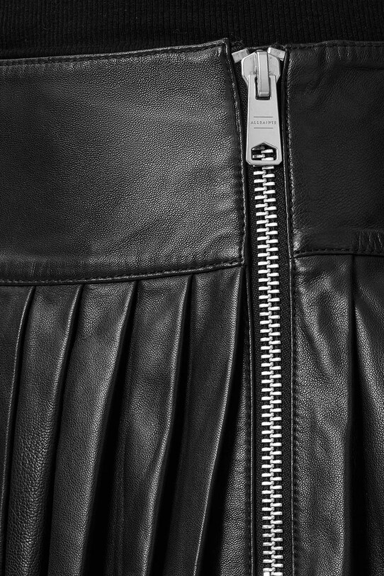 AllSaints fusta de piele VENA negru W029RC
