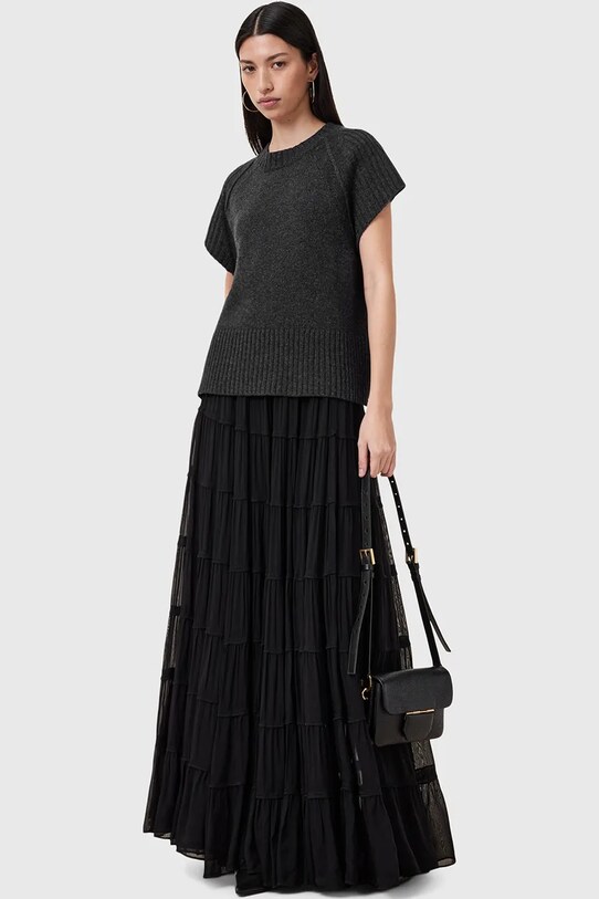 Спідниця AllSaints EVA casual чорний W061RC
