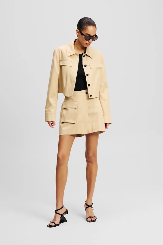 Karl Lagerfeld spódnica beżowy A2W12019