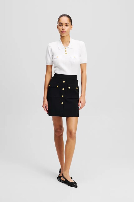 Karl Lagerfeld spódnica czarny A2W12024